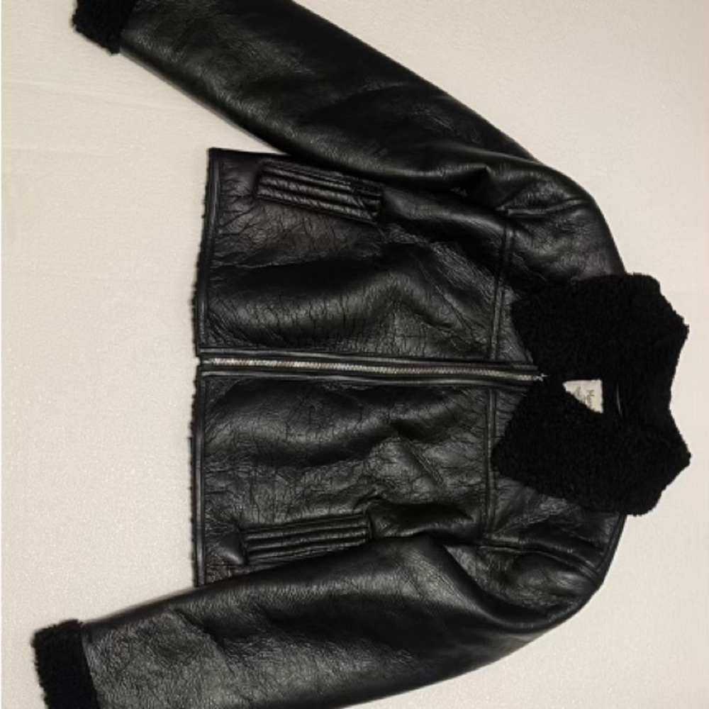 Maralyn & Me Black Leather Jacket